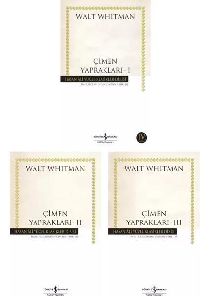 Çimen Yaprakları 1-2-3 Kitap Set - Walt Whitman