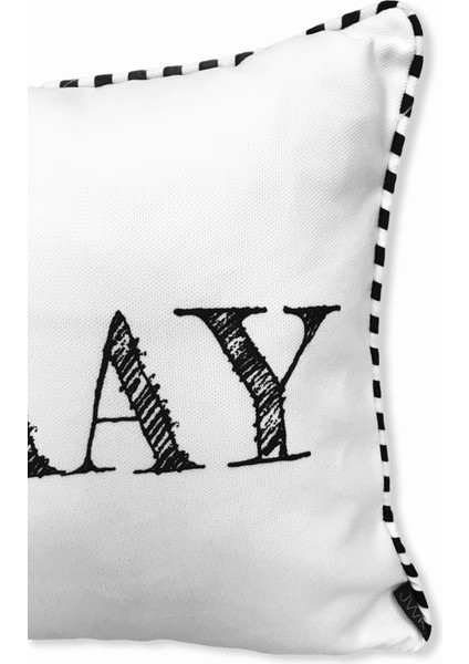 Friyaay Yazılı Kırlent Kılıfı (35X50)