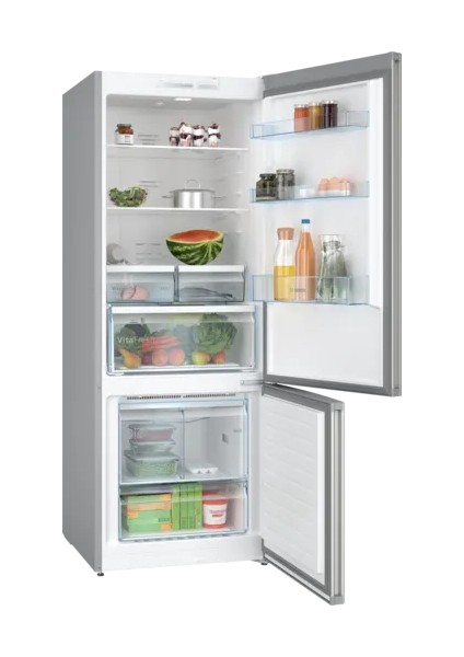 KGN55VIF1N Alttan Donduruculu Buzdolabı 186 x 70 cm Kolay Temizlenebilir Inox No-Frost