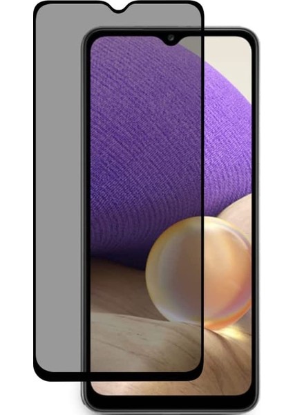Samsung Galaxy A12 Uyumlu Privacy Hayalet Gizli Tam Kaplayan Ekran Koruyucu