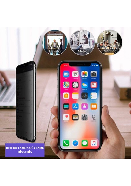 Samsung Galaxy M12 Uyumlu Privacy Hayalet Gizli Tam Kaplayan Ekran Koruyucu indirimleri
