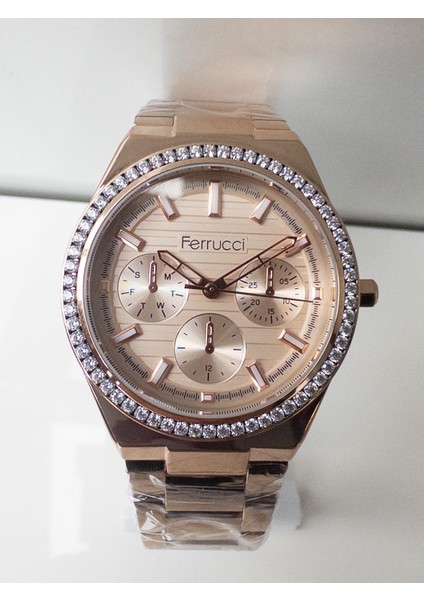 Rose Gold Swarovski Taşlı Kadın Kol Saati fırsatları