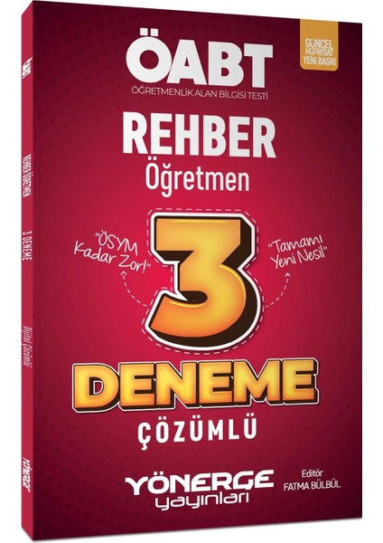 Yönerge 2023 Öabt Rehber Öğretmen 3 Deneme Çözümlü