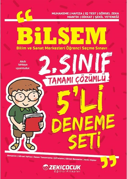 2. Sınıf Bilsem Deneme 5 Li Fasikül Tamamı Çözümlü Zeki Çocuk Yayınları