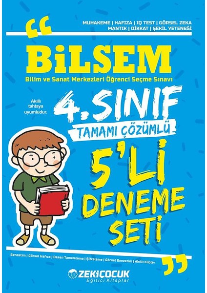 4. Sınıf Bilsem Deneme 5 Li Fasikül Tamamı Çözümlü Zeki Çocuk Yayınları