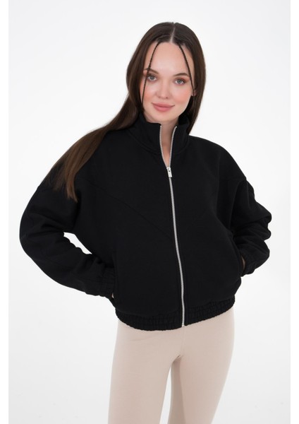 Jophiel Organik Pamuk Dik Yaka Fermuar Detaylı Sweatshirt fırsatları