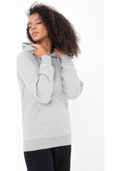 Irmak Kapüşonlu Kanguru Cep Detaylı Örme Sweatshirt