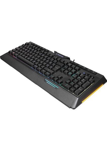 Rapıdo Plus Semi Mechanical Sese Duyarlı Lc Layout Rainbow Işıklı Makrolu Gaming Klavye