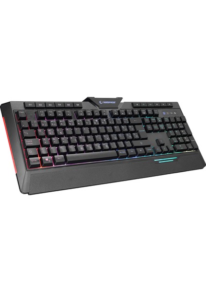 Rapıdo Plus Semi Mechanical Sese Duyarlı Lc Layout Rainbow Işıklı Makrolu Gaming Klavye