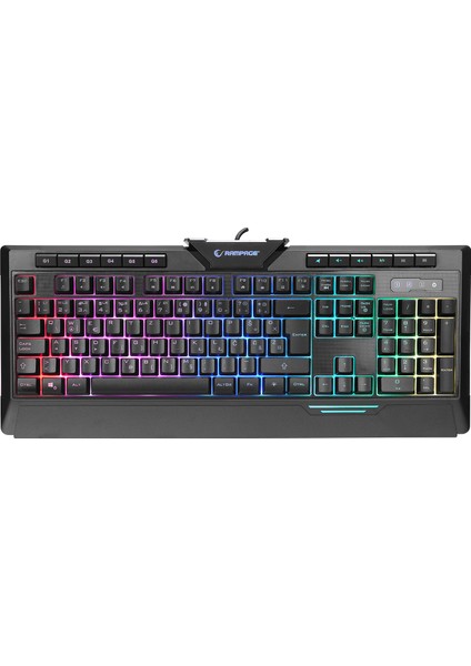 Rapıdo Plus Semi Mechanical Sese Duyarlı Lc Layout Rainbow Işıklı Makrolu Gaming Klavye