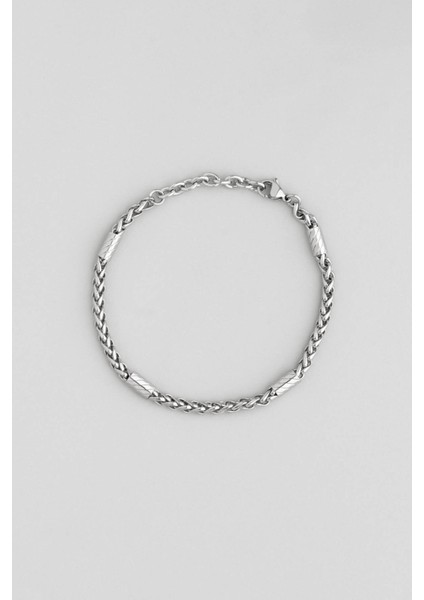 Metalik Örgü Stili Erkek Zincir Bileklik