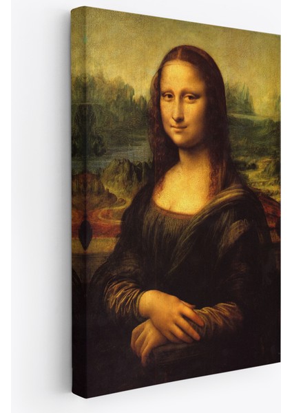 Leonardo Da Vinci'nin Ünlü Eseri Mona Lisa Kanvas TABLOSU-5126