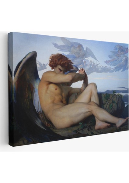 Alexandre Cabanel Fallen Angel's Eyes Kanvas Duvar Sanatı, Klasik Sanat TABLO-5385