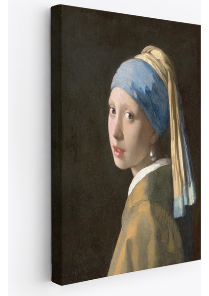 Inci Küpeli Kız Kanvas Tablo, Ressam Johannes Vermeer -4969