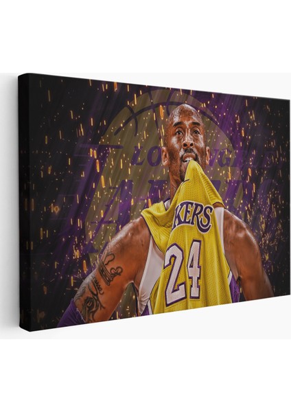 Kobe Bryant Los Angeles Lakers Kanvas Tablo / Black MAMBA-5151