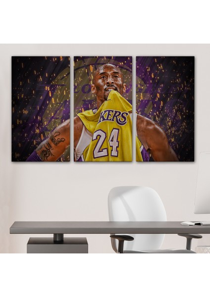 Kobe Bryant Los Angeles Lakers Kanvas Tablo / Black MAMBA-5151