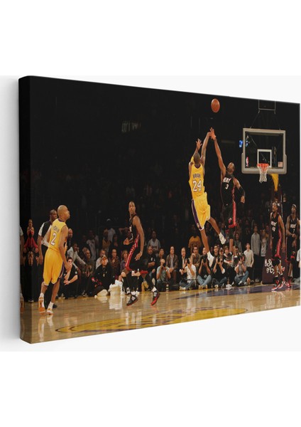 Kobe Bryant Los Angeles Lakers Kanvas Tablo / Black MAMBA-5157