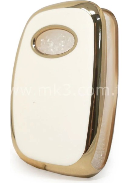 Hyundai Accent Blue Tucson I10 I20 IX35 Santa Fe Sustalı Nano Anahtar Kılıfı 3 Buton Beyaz fiyatları