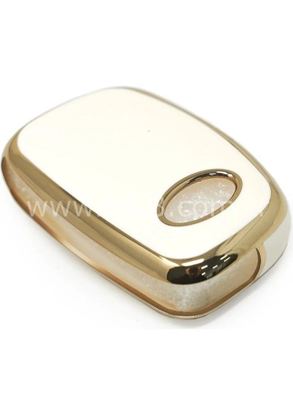 Hyundai Accent Blue Tucson I10 I20 IX35 Santa Fe Sustalı Nano Anahtar Kılıfı 3 Buton Beyaz fırsatları