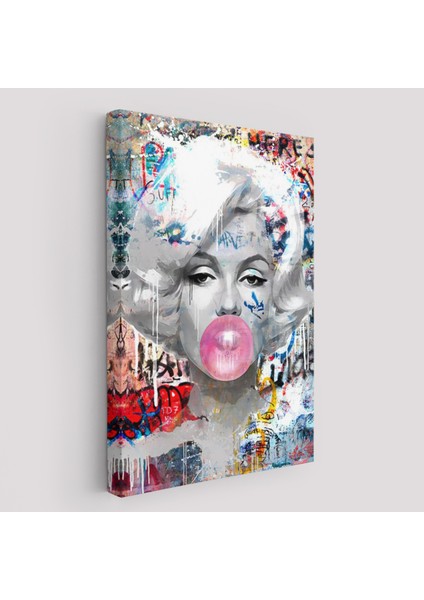 Marilyn Monroe Graffiti Pop Art Duvar TABLOSU-6471