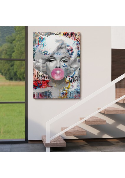 Marilyn Monroe Graffiti Pop Art Duvar TABLOSU-6471