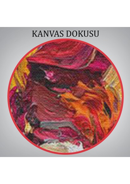 Soyut Yüz Kanvas Tablo, Renkli Yüz Kanvas Sanat TABLO-5220