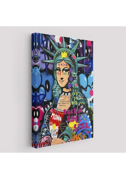 Mona Lisa Grafitti Pop Art Duvar TABLOSU -6216