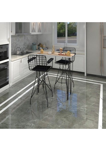 Knsz Masa Sandalye Takımı HEM105ZENGIN Crdsyh 100*040 2 Sandalye Syhsyh Kolçaklı
