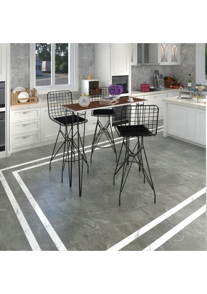 Knsz Masa Sandalye Takımı HEM105ZENGIN Cvzsyh 120*040 3 Sandalye Syhsyh