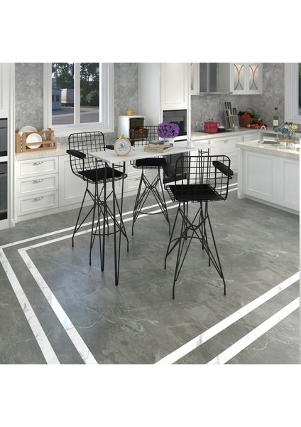Knsz masa sandalye takımı hem105zengin byzsyh 120*040 3 sandalye syhsyh kolçaklı