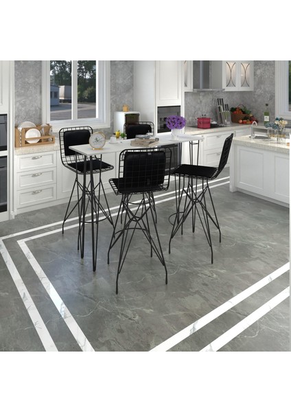 Knsz masa sandalye takımı hem105zengin byzsyh 140*040 4 sandalye syhsyh sırt minderli