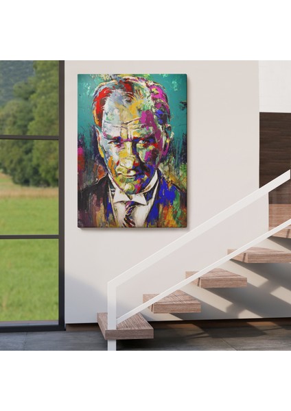 Renkli Mustafa Kemal Atatürk TABLOSU-6327 fırsatları