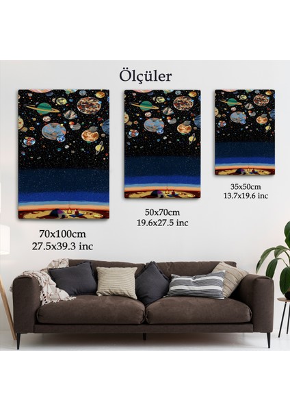 Galaxiyi Izleyen Kampçı Duvar TABLOSU-6352