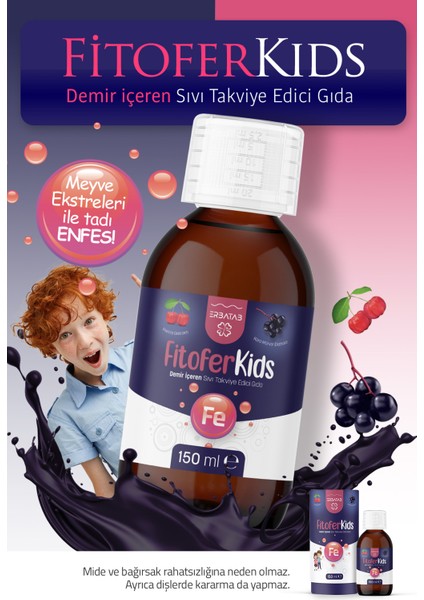 Fitofer Kids Çocuk Demir Takviyesi 150 ML