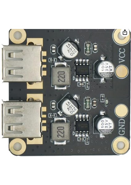 Iki Kanallı Hızlı Şarj Modülü 12V 24V Qc3.0 Hızlı Şarj Modülü Tek USB Cep Telefonu Şarj Kartı