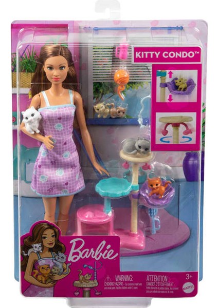 HHB70 Barbie ve Yavru Kedileri Oyun Seti