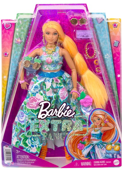 HHN14 Barbie Extra Fancy - Çiçekli Kostümlü Bebek