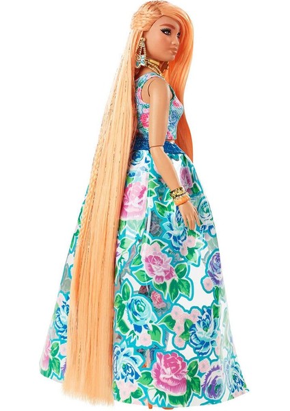 HHN14 Barbie Extra Fancy - Çiçekli Kostümlü Bebek