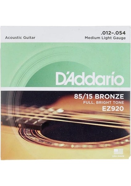 EZ920 Akustik Gitar Tel Seti