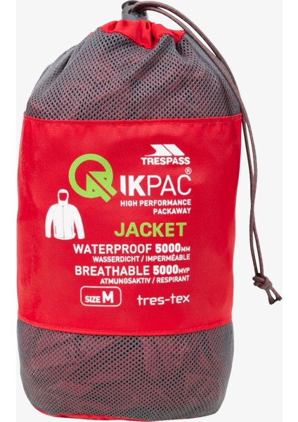 Qikpac Jacket Unisex Kırmızı Yağmurluk UAJKRAI10001-RED