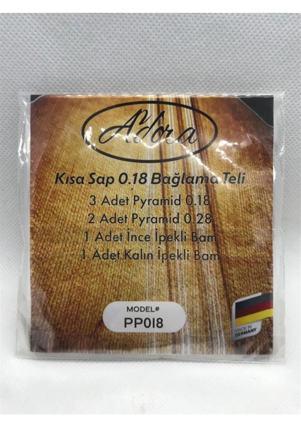 Adora Pyramid Bağlama Teli 0,18 (Kısa Sap)