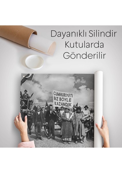 Biz Cumhuriyeti Böyle Kazandık Duvar Örtüsü-Halısı-6574
