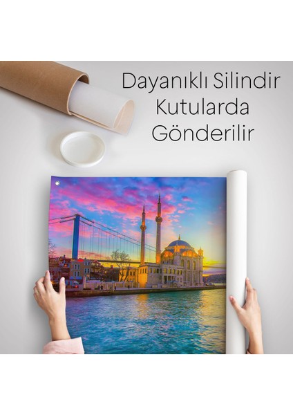 Ortaköy Camii Ve Boğaziçi Köprüsü Manzarası Dekoratif Kanvas Duvar Örtüsü-Halısı-6508 indirimleri