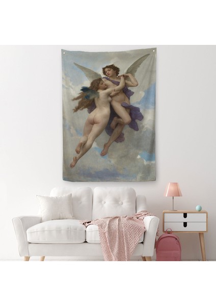 William Adolphe Bouguereau Tarafından 1890 Yılında Yapılmış Duvar Örtüsü - Halısı-5237