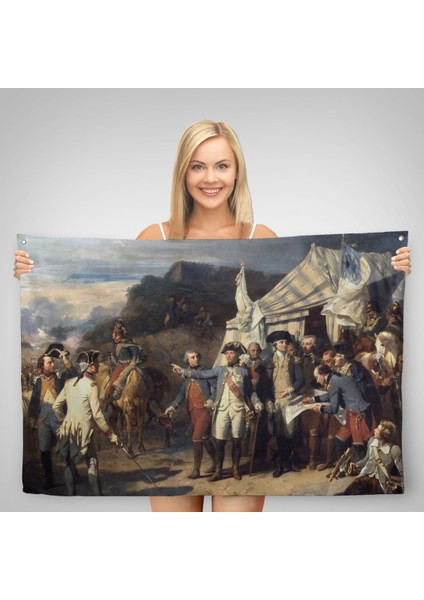 Yorktown Kuşatması Duvar Örtüsü-Halısı - Couder Yorktown Versaılles-6546 fiyatları