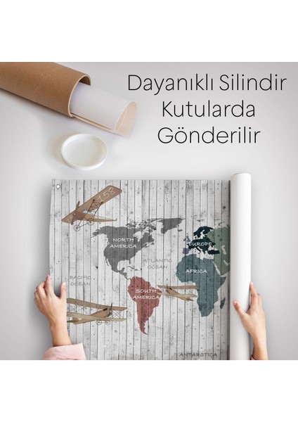 Eğitici Dünya Haritası Dünya Atlası Çocuk Ve Bebek Odası Duvar Örtüsü-Halısı 3804 indirimleri