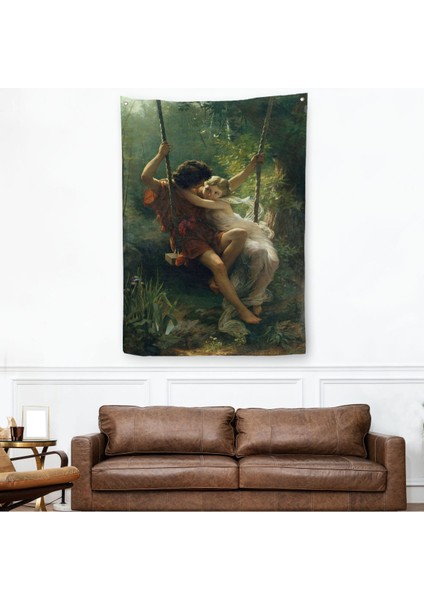 Pierre Auguste Cot'Ün Ilkbahar Adlı Duvar Örtüsü-Halısı-6355