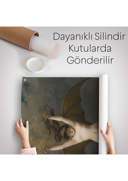 Yarasa Kadın Duvar Örtüsü - Halısı, Albert Joseph Pénot, La Femme Chauve Sourıs-6171 indirimleri