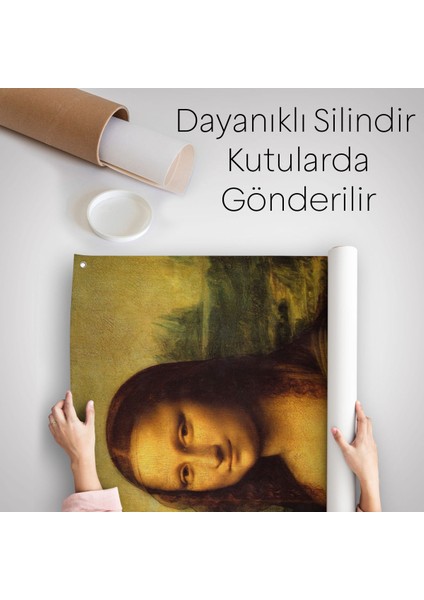 Leonardo Da Vinci'Nin Ünlü Eseri Mona Lisa Duvar Örtüsü - Halısı-5126 indirimleri