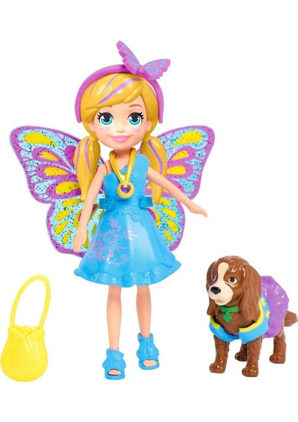 GDM15 Polly Pocket ve Hayvan Dostu Kostüm Giyiyor Oyun Seti / +4 Yaş